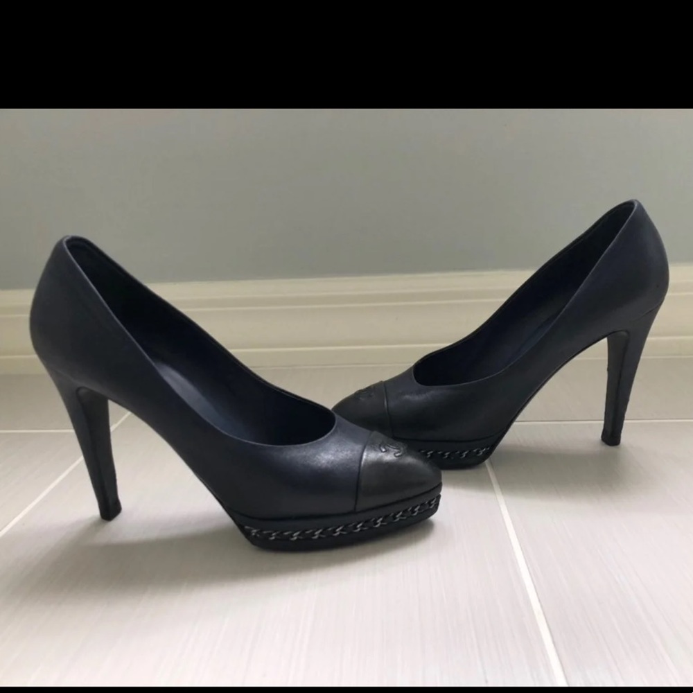 Authentic Chanel Platform Heels - image 1